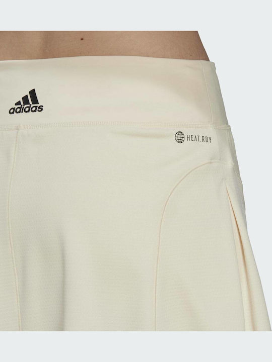 adidas HP0722 Women's Beige Tennis Skirt