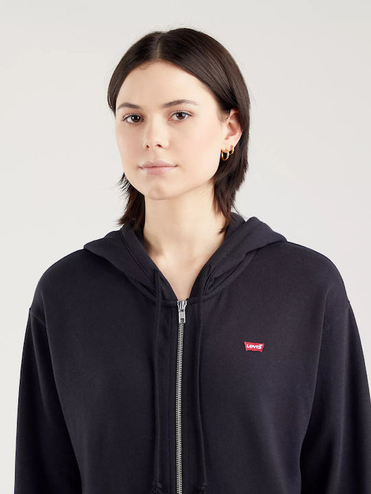 Standard Women's Sweatshirt Jacket Hooded Black