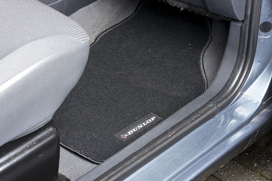 Dunlop Satz Vorder- und Hintermatten Universal 4Stück aus Teppichboden Schwarz