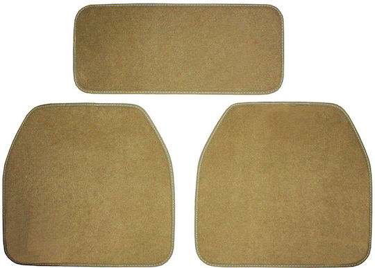 Auto Gs Satz Vorder- und Hintermatten Universal 5Stück aus Teppichboden Beige