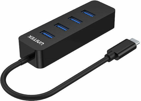 Unitek USB Хъб 4 Порта USB 3.0 с USB-C Връзка