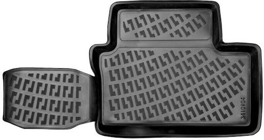 Rizline Set of Front and Rear Mats 4pcs Tray Type for Renault Clio 2019 Black