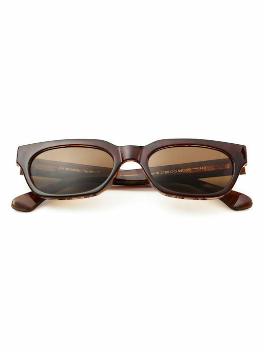 A.Kjaerbede Bror Sunglasses with Brown Acetate Frame and Brown Lenses KL2108-004