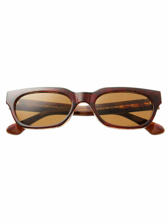 A.Kjaerbede Bror Sunglasses with Brown Acetate Frame and Brown Lenses KL2108-004