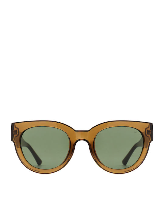 A.Kjaerbede Sunglasses Brown with Horn-Rimmed Frame A.Kjaerbede Sunglasses Brown with Horn-Rimmed Frame