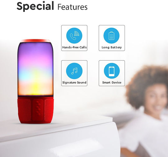 Boxă Bluetooth 6W cu Durată de Baterie până la 3 ore Roșu 8571