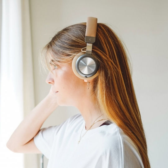 Ksix Retro 2 Wireless / Wired On Ear Headphones with Radio with 10 hours of Operation Brown