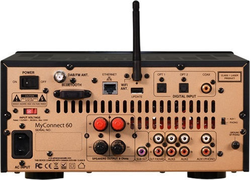 Advance Acoustic Ολοκληρωμένος Ενισχυτής Hi-Fi Stereo MyConnect 60 70W/4Ω 48W/8Ω Μαύρος