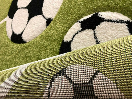 Koulis Carpets 6333Α Детско килимче Футбол Зелен 133x190см Дебелина 13мм