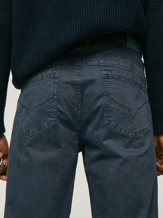 Trousers in Regular Fit Navy Blue