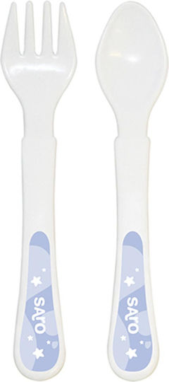 Saro Σετ Φαγητού Ocean Life από Πλαστικό με Αντιολισθητική Βάση Γαλάζιο 6τμχ για 6+ μηνών