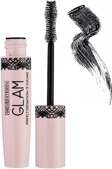 Seventeen Glam Mascara for volume & Curling 01 Black 13ml