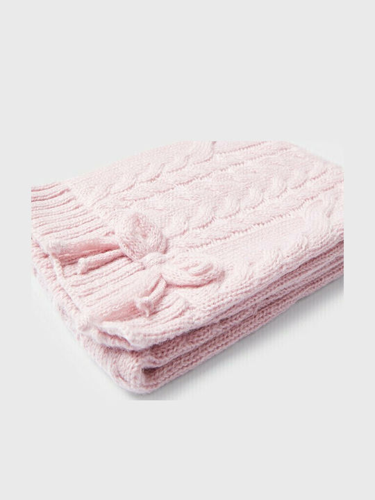 Set Căciulă Copil cu Mănuși Roz