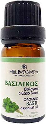 ΜελιΜπαμπά Organic Essential Oil Basil with Dropper 10ml