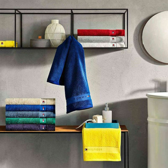 Tommy Hilfiger Πετσέτα Προσώπου Legend 50x100εκ. Steel Βάρους 540gr/m²