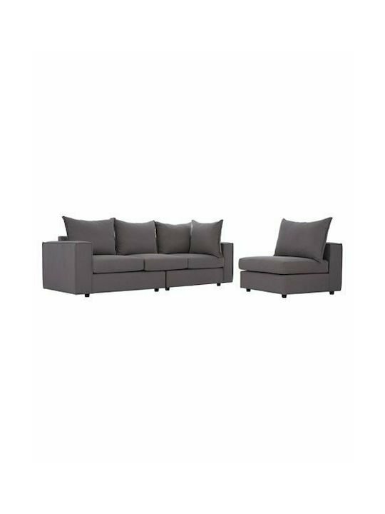 Monza Ecke Sofa mit Rechte Ecke Grau 265x195x98cm
