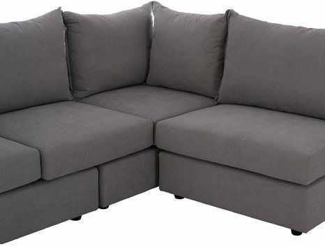 Monza Γωνιακός Καναπές με Δεξιά Γωνία Γκρι 265x195x98εκ.