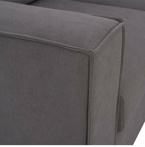 Monza Γωνιακός Καναπές με Δεξιά Γωνία Γκρι 265x195x98εκ.