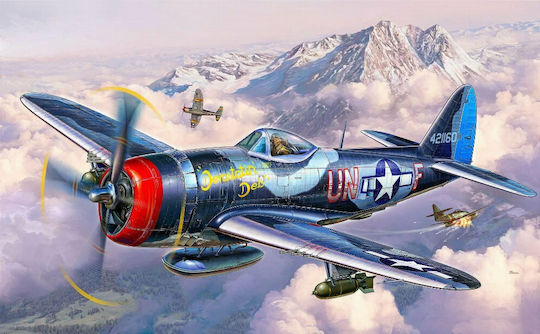 Revell P-47M Thunderbolt Φιγούρα Μοντελισμού Αεροπλάνο 67 Κομματιών σε Κλίμακα 1:72 με Κόλλα και Χρώματα 15.6x17.2εκ.