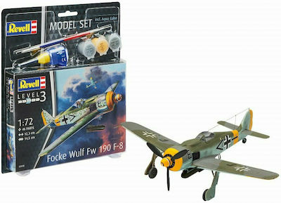 Revell Φιγούρα Μοντελισμού Αεροπλάνο Focke Wulf Fw190 F-8 46 Κομματιών σε Κλίμακα 1:72 με Κόλλα και Χρώματα