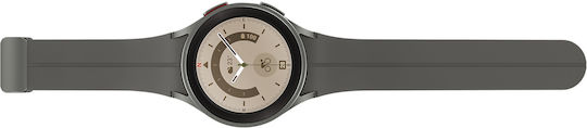Samsung Galaxy Watch5 Pro Titanium 45mm Waterproof with Heart Rate Monitor (Gray)