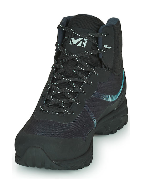 Millet Hike Up Mid GTX Γυναικεία Ορειβατικά Μποτάκια Αδιάβροχα με Μεμβράνη Gore-Tex Μαύρα