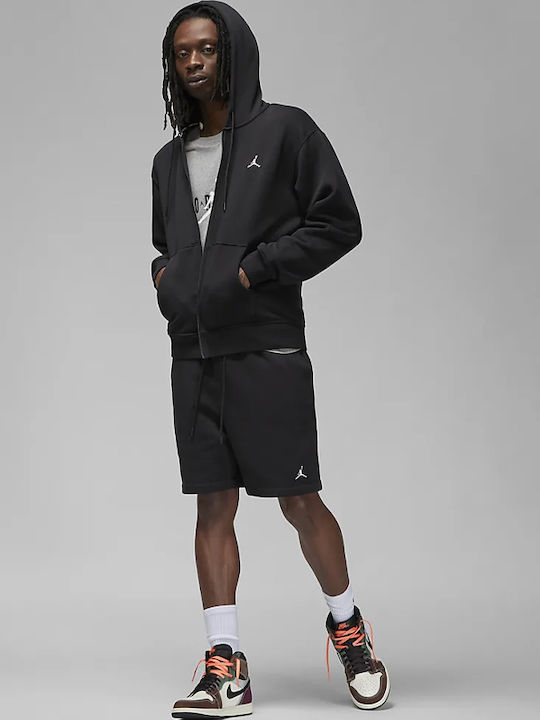Essentials Black Hoodie Cardigan