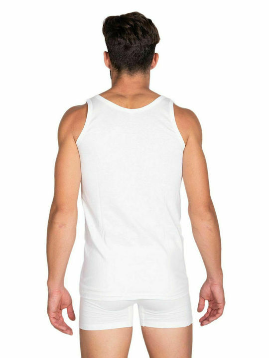 Jokers Men's Sleeveless Undershirt White