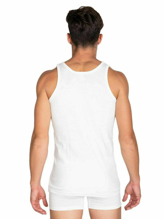 Jokers Men's Sleeveless Undershirt White