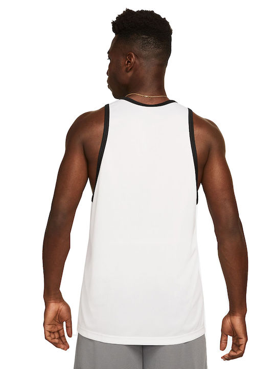 Dri-FIT Crossover Dri-Fit Sportliches Kurzarmbluse Weiß