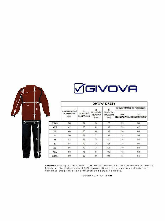 Tuta Visa Tracksuit Glossy with Elastic Red