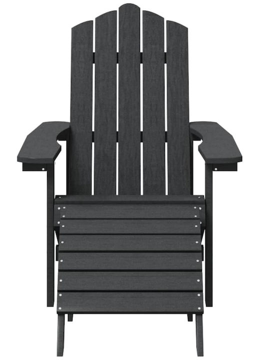 Living Room Set for Small Outdoor Spaces 3 Pieces Anthracite
