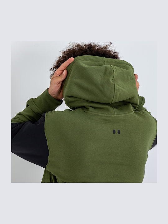 Sweatshirt mit Kapuze Khaki