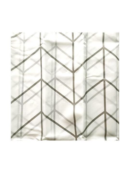 Sidirela Fabric Shower Curtain 180x180cm White