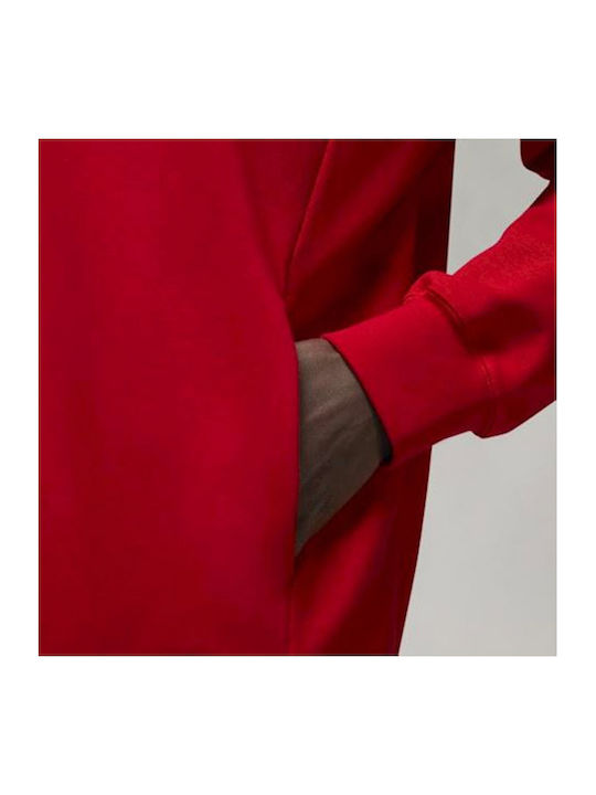 Dri-Fit Sweatshirt with Hood Red