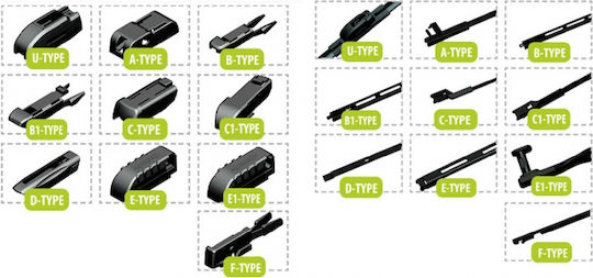Oximo Oximo Car Wiper Blade Driver Wiper Length 530mm