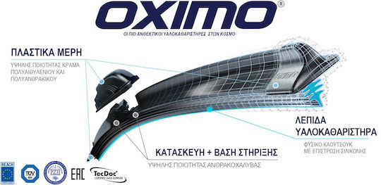 Oximo Oximo Car Wiper Blade Driver Wiper Length 530mm