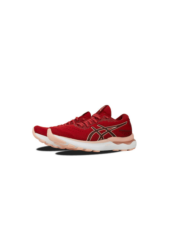 Gel-Nimbus 24 Damen Sportschuhe Laufen Cranberry / Frosted Rose