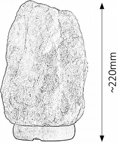 Rabalux Rock Lustră Decorativă Sare Himalaya cu Soclu pentru Bec E14 Portocaliu