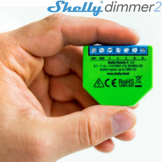 Shelly Dimmer 2 Smart Switch Dimmer Wi-Fi (χωρίς Ουδέτερο)