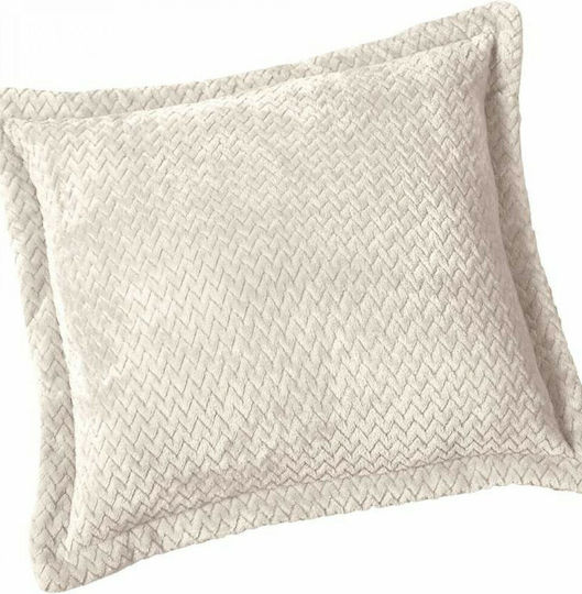 Guy Laroche Rombus Fleece Blanket Single 160x220cm Ecru