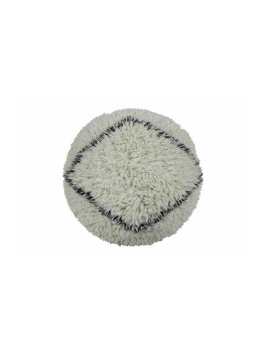 Fotolii Puf Bolster Impermeabil Berber Soul Albă 70x70x20cm