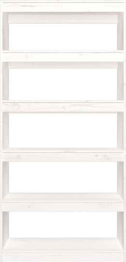 Bibliothek Weiß 80x30x167,4cm