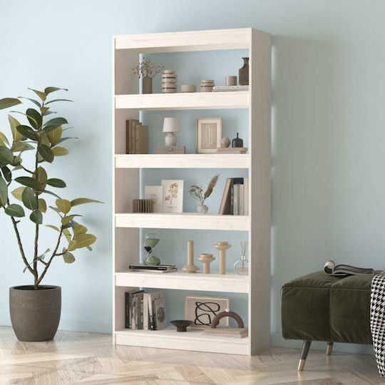 Bibliothek Weiß 80x30x167,4cm