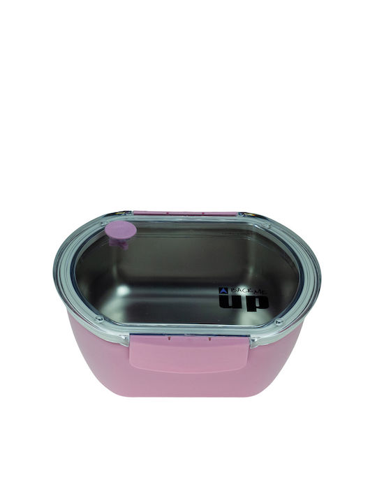 Back Me Up Δοχείο Φαγητού Inox Ροζ 680ml