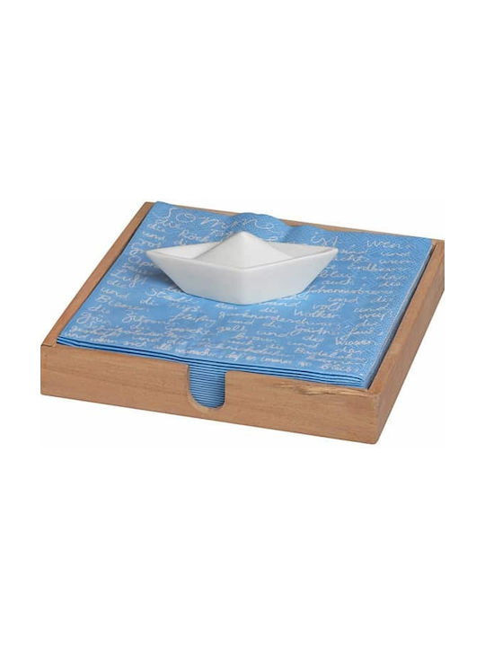 Raeder Boat Serviettenhalter Braun 18x18cm 0012960