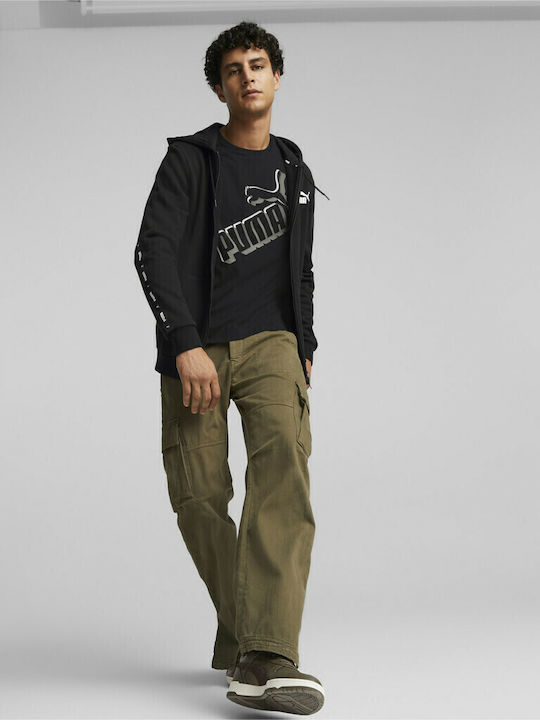 Essentials Sweatshirt with Hood Black