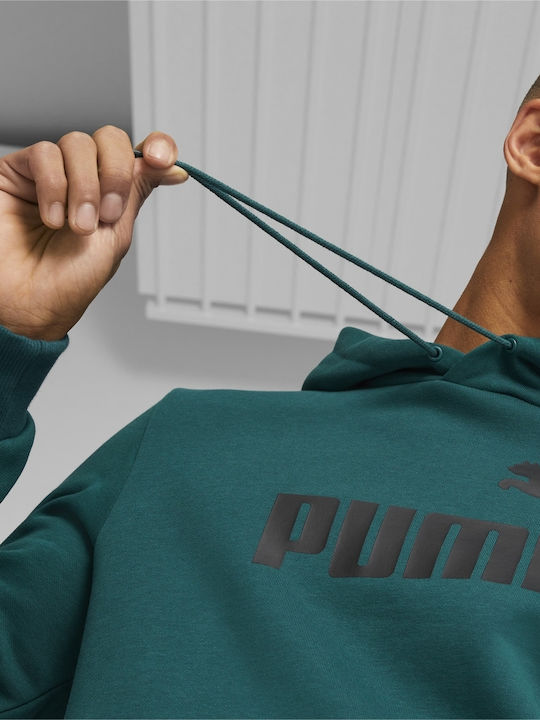Big Logo Sweatshirt with Hood Green