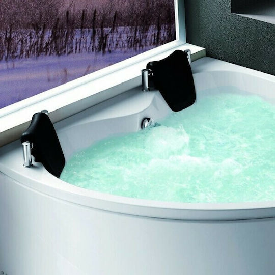 Karag Lusticia Acrylic Corner Bathtub with Hydromassage 150x150cm