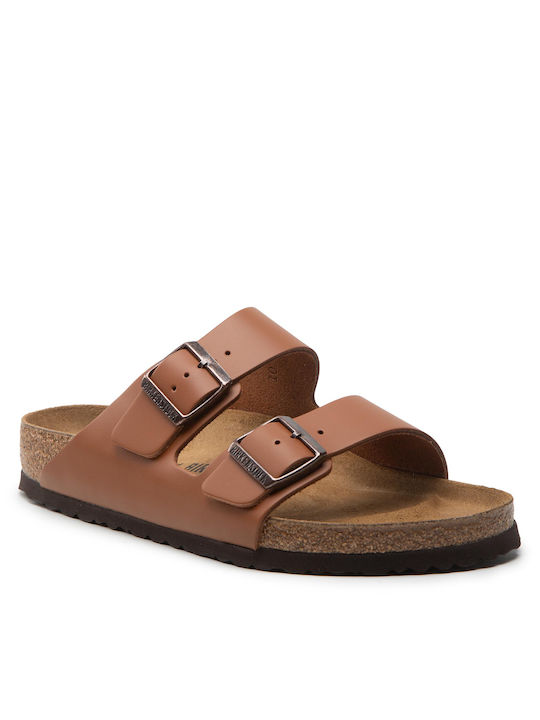 Birkenstock Arizona Bs Δερμάτινα Ανδρικά Σανδάλια Ginger Brown